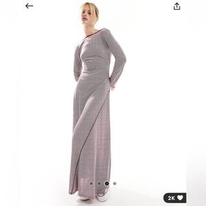 ASOS DESING long sleeve maxi dress